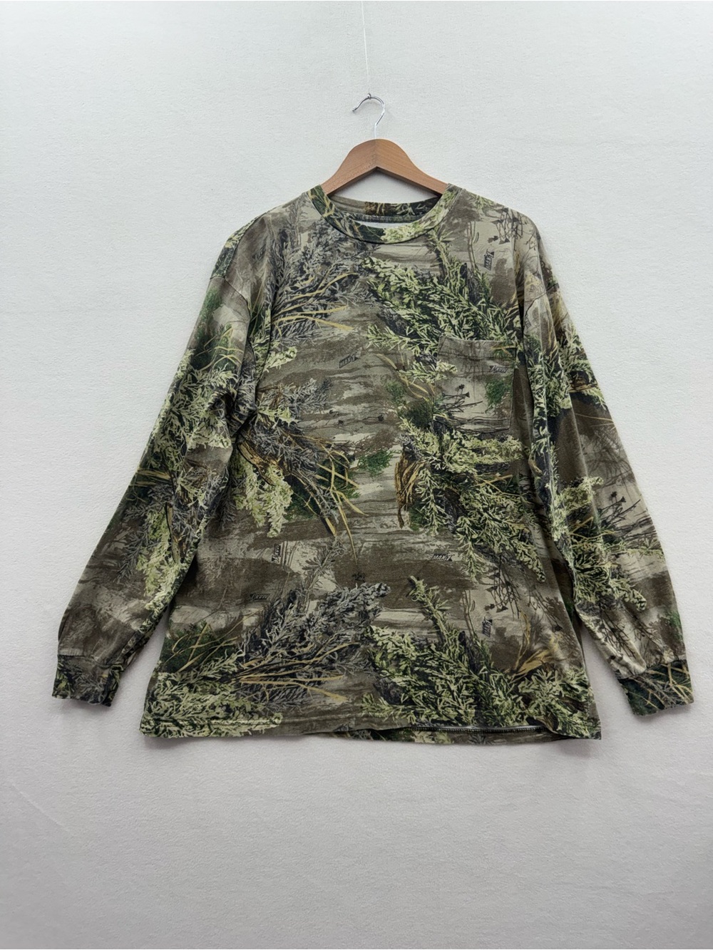 VTG Y2K Cabela’s Mens 1X Camo Max1 T Shirt Long Sleeve Hunting Outdoor